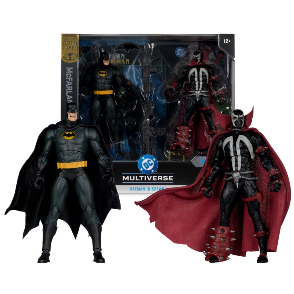 McFarlane DC Multiverse Gold Label Batman and Spawn 2-pack box with both 7-inch figures