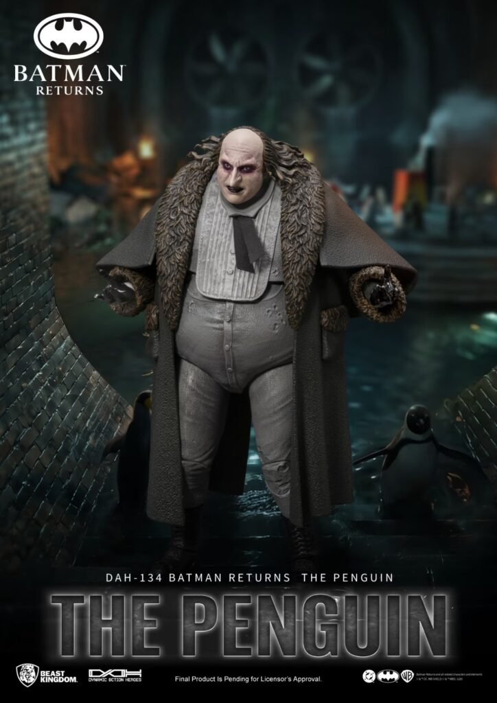 Beast Kingdom Dynamic 8ction Heroes DAH-134 Batman Returns The Penguin figure in fur-collared coat