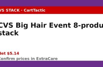 CVS Big Hair Event 8-product stack (TRESemmé, Aussie, Nexxus, Garnier)