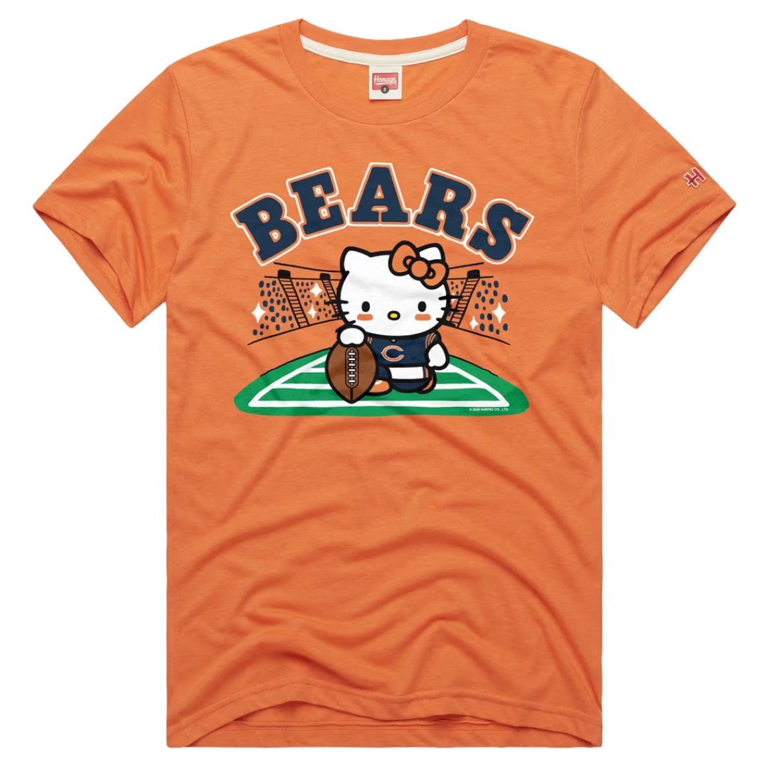 Chicago Bears Homage x Hello Kitty tri-blend tee, orange