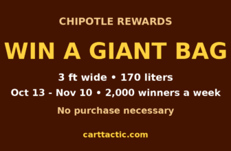 Chipotle Big Bag giveaway Oct 13 to Nov 10