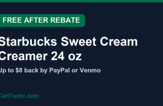 Free Starbucks Sweet Cream creamer after rebate