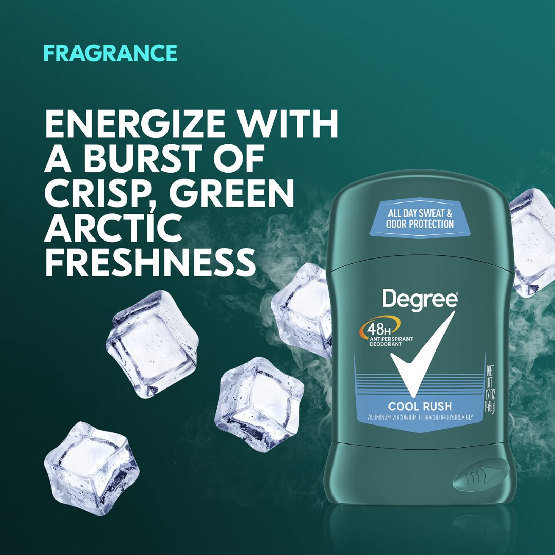 Degree Men Protection Antiperspirant Deodorant Cool Rush 1.7 oz 12-pack