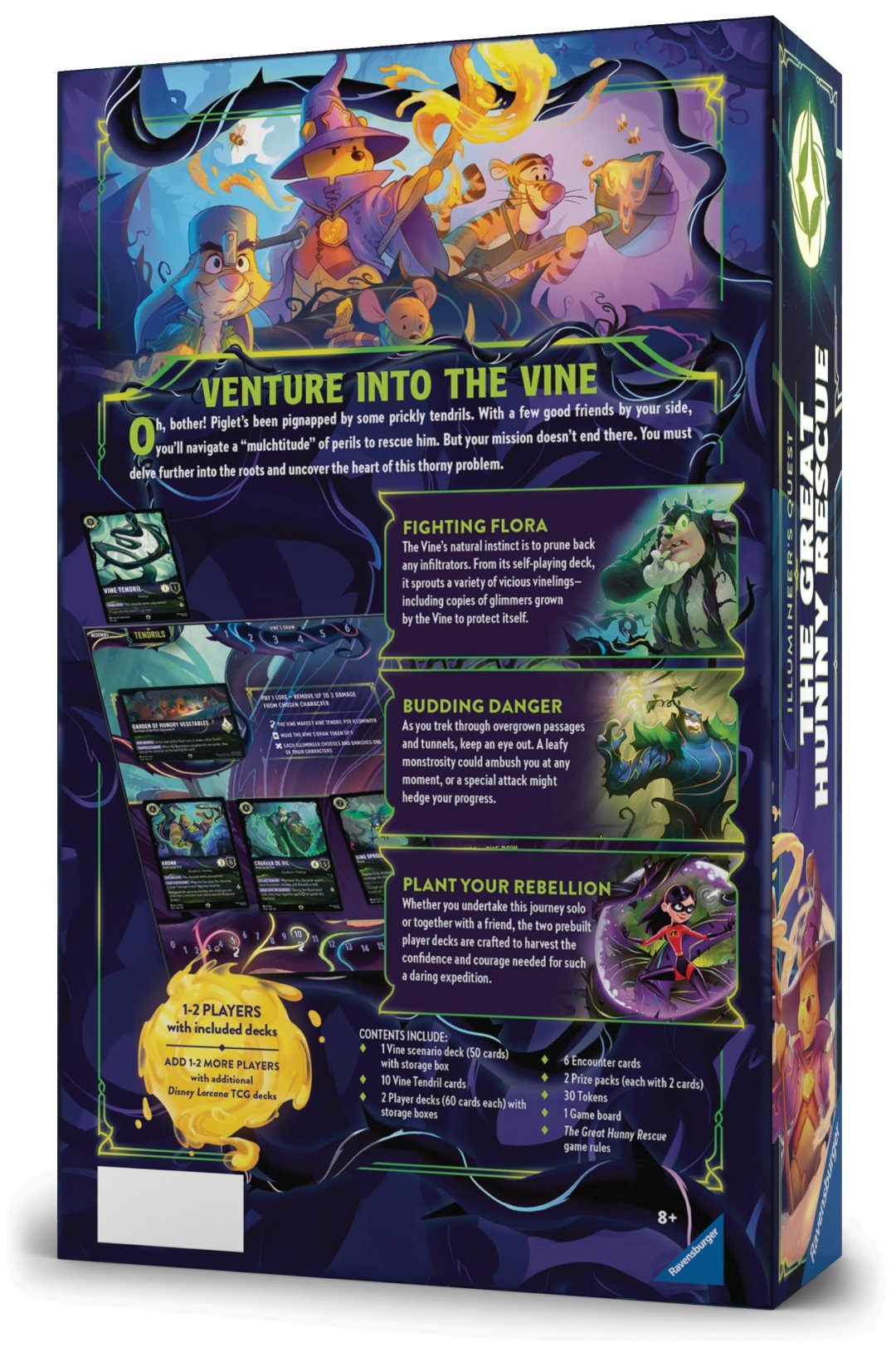 Disney Lorcana Illumineer's Quest The Great Hunny Rescue box back