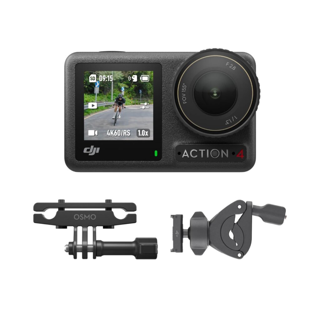 DJI Osmo Action 4 with included mounts