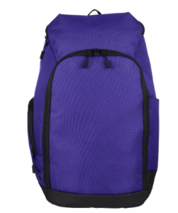 DSG Sport Backpack purple athletic backpack front studio