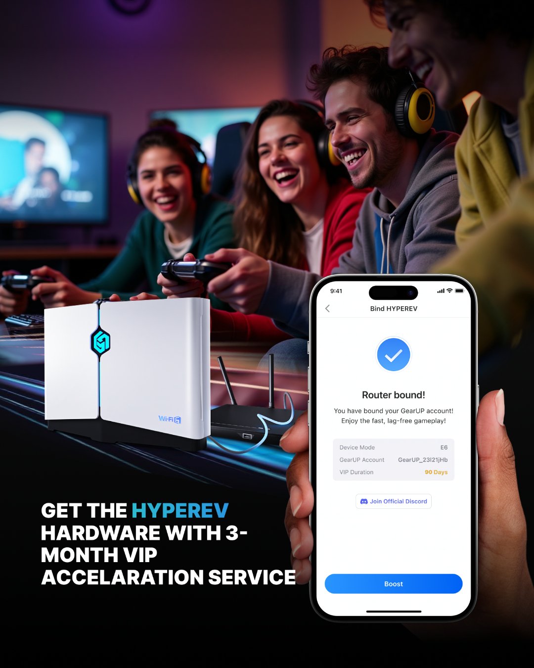 GearUP HYPEREV gaming router
