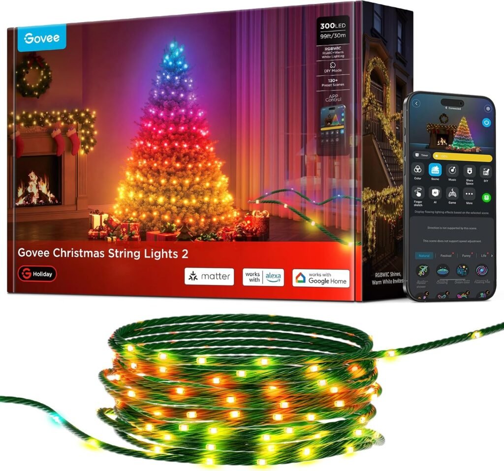Govee Christmas String Lights 2 (99 ft, 300 LEDs)