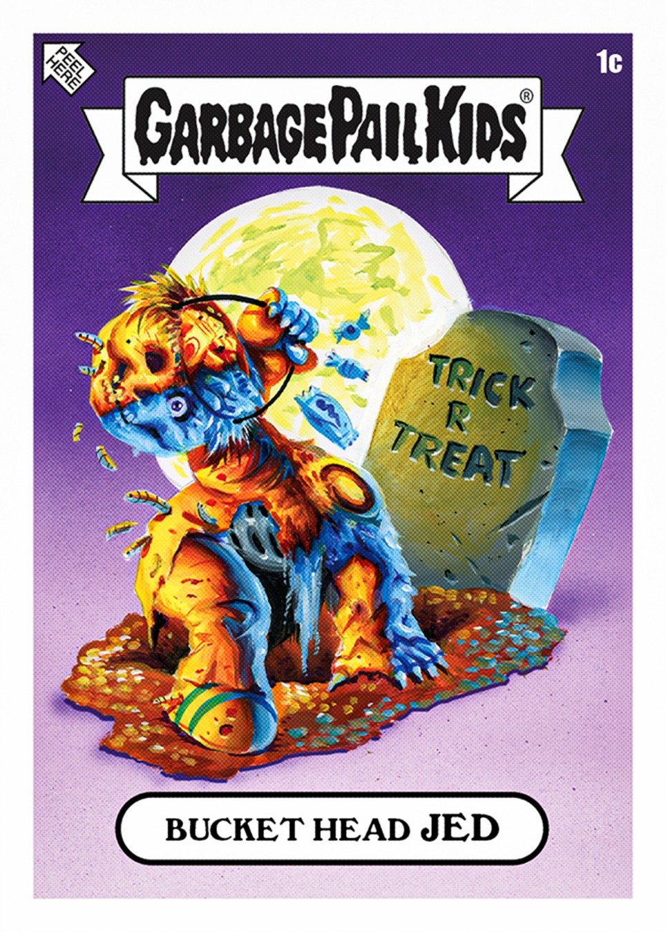 Bucket Head Jed card, 2026 Garbage Pail Kids Halloween