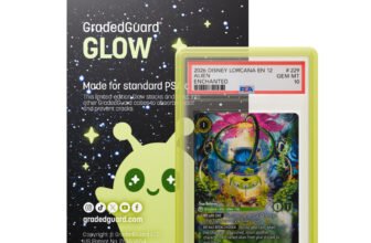 GradedGuard Glow case on a PSA slab with packaging