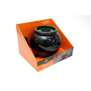 Hyde & EEK! Light-Up Cauldron Bubble Maker in orange retail packaging