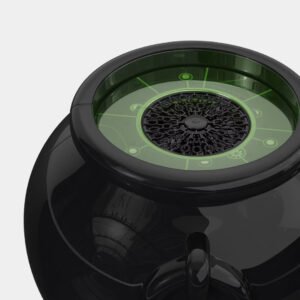 Hyde & EEK! Cauldron Bubble Blower green rim and bubble wheel close-up