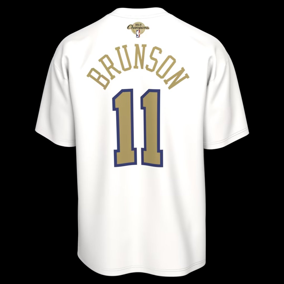 Back of the white Brunson 11 Trophy Collection tee