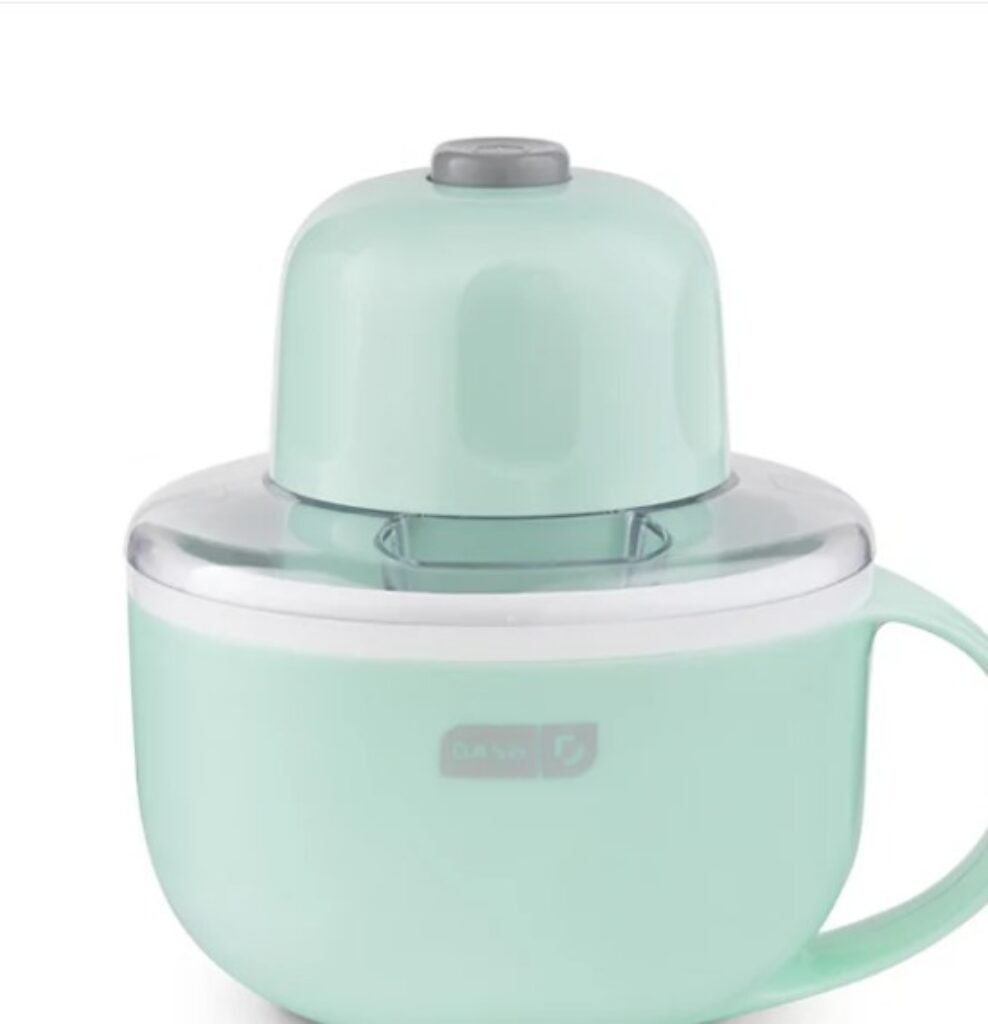 Dash My Mug Ice Cream Maker in aqua