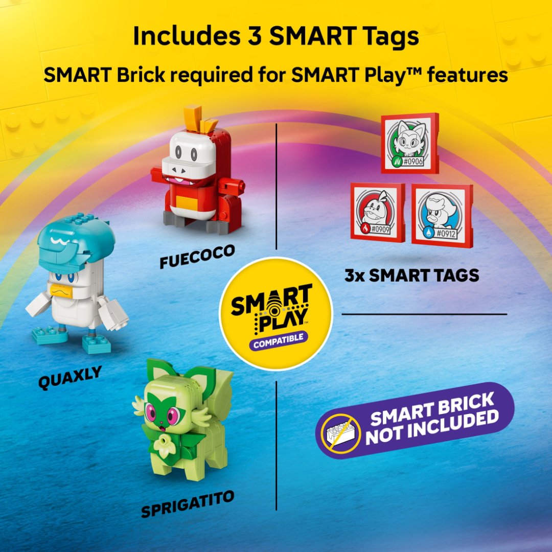 Includes 3 SMART Tags, SMART Brick not included