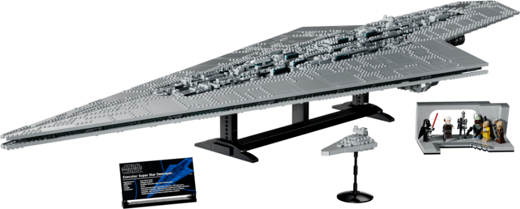 LEGO Star Wars UCS Executor Super Star Destroyer 75457 with stand, Star Destroyer and bridge scene