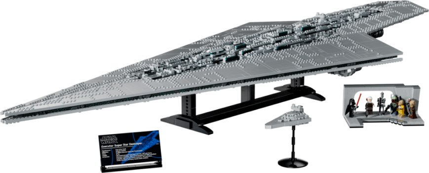 LEGO Star Wars UCS Executor Super Star Destroyer 75457 with stand, Star Destroyer and bridge scene