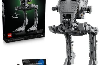 LEGO Star Wars UCS AT-ST Walker 75417 box and completed build