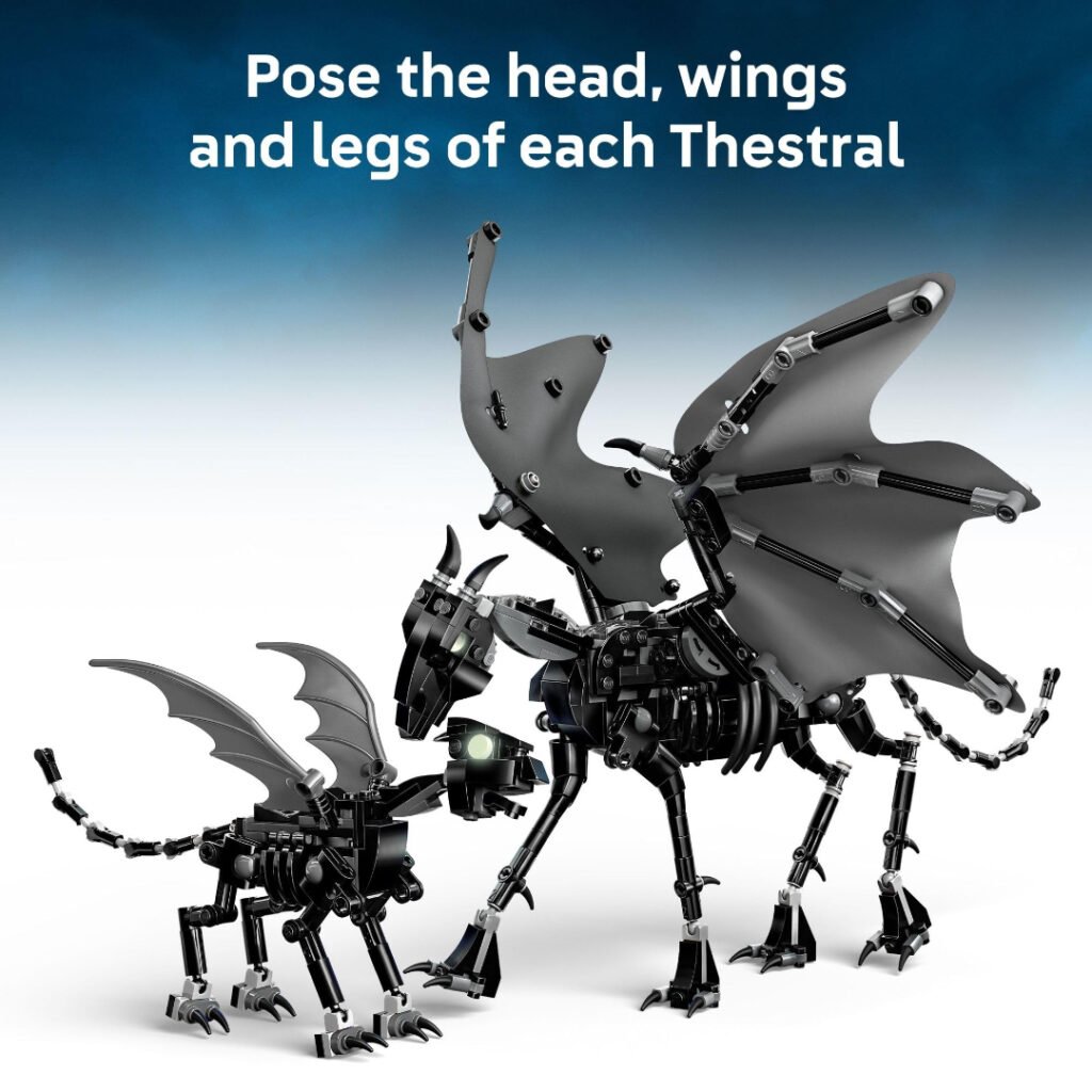 Poseable adult and baby LEGO Thestrals