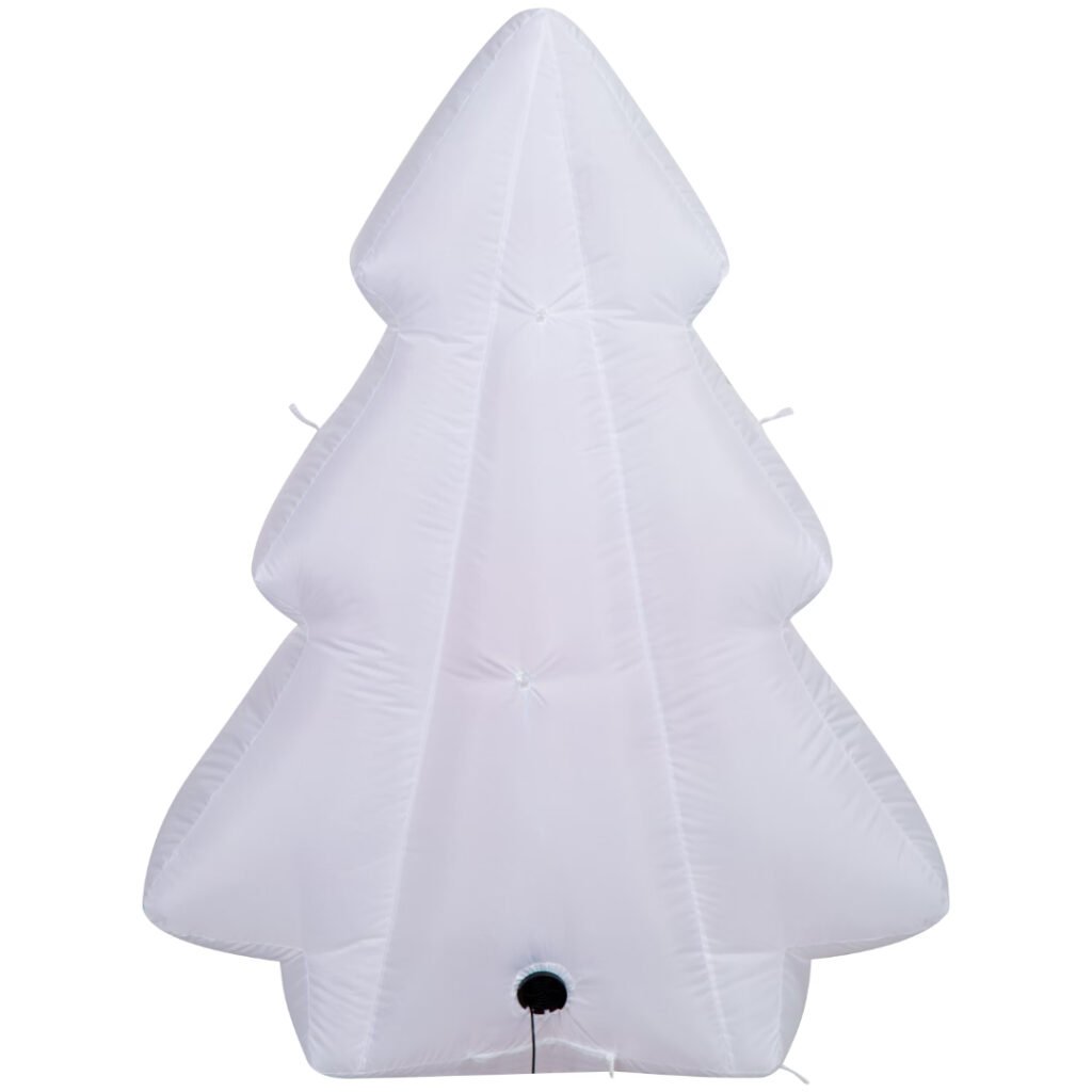 Back of the Little Debbie Christmas Tree Cake inflatable