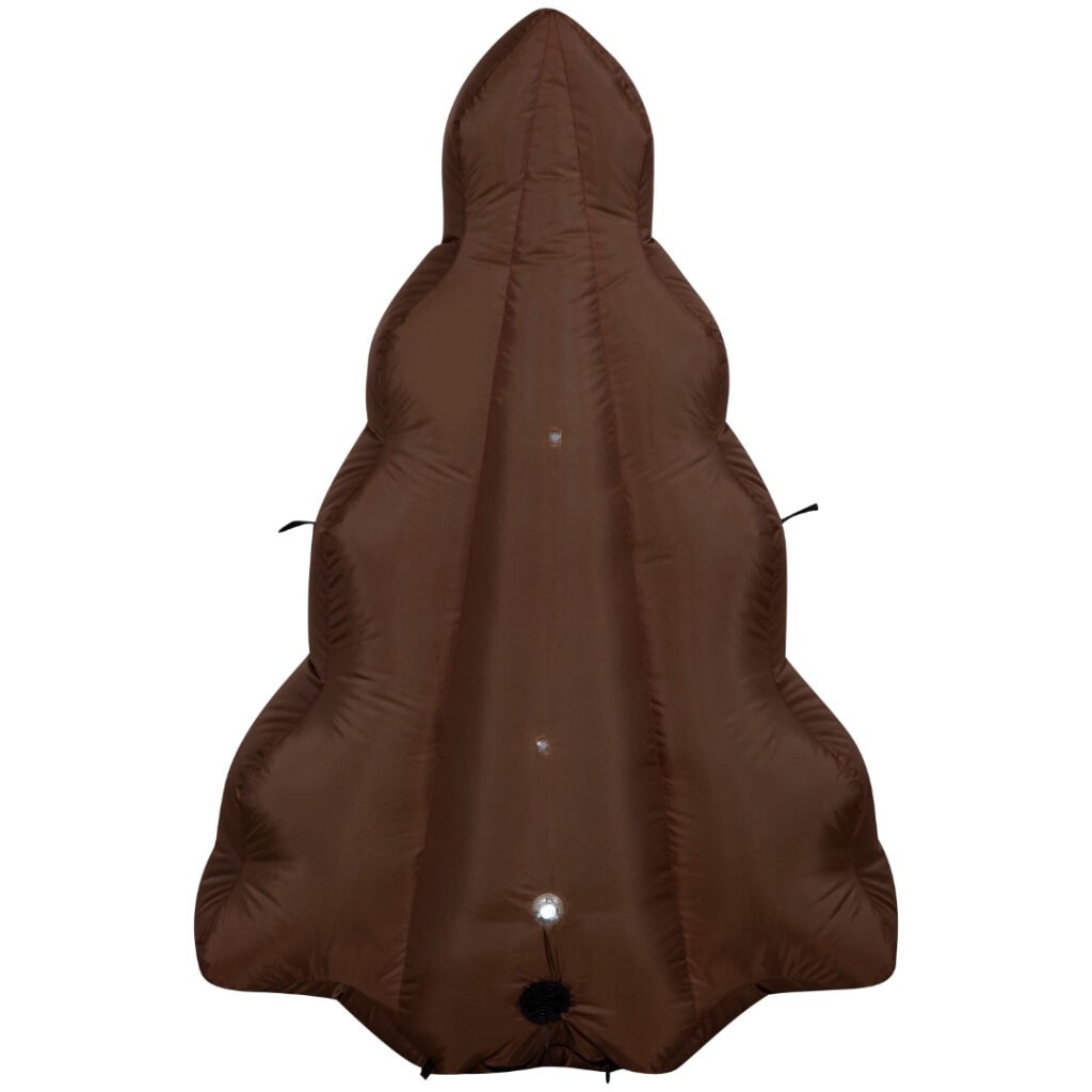 Back of the Little Debbie Green Christmas Tree Brownie inflatable