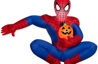 Marvel Spider-Man with pumpkin 4.5 ft airblown Halloween inflatable