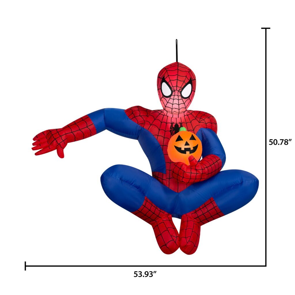 Marvel Spider-Man with pumpkin 4.5 ft airblown Halloween inflatable