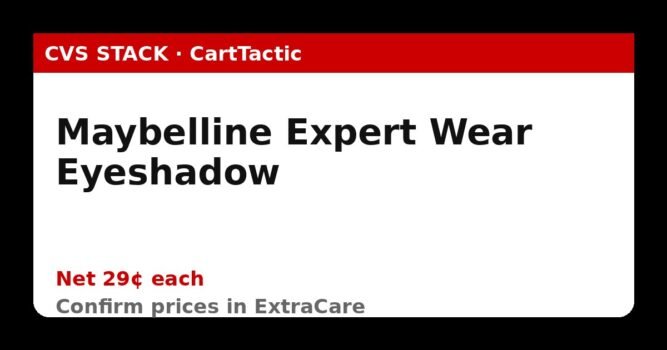 Maybelline Expert Wear Eyeshadow (buy 2)