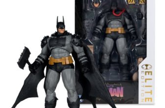 McFarlane Toys Elite Edition Absolute Batman 7-inch action figure shown with its Elite Edition box