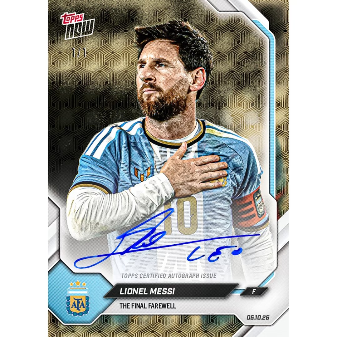 Messi Final Farewell Topps NOW card 1