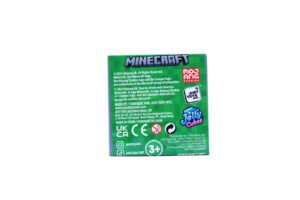 Minecraft Jelly Cubes package back with collectible details