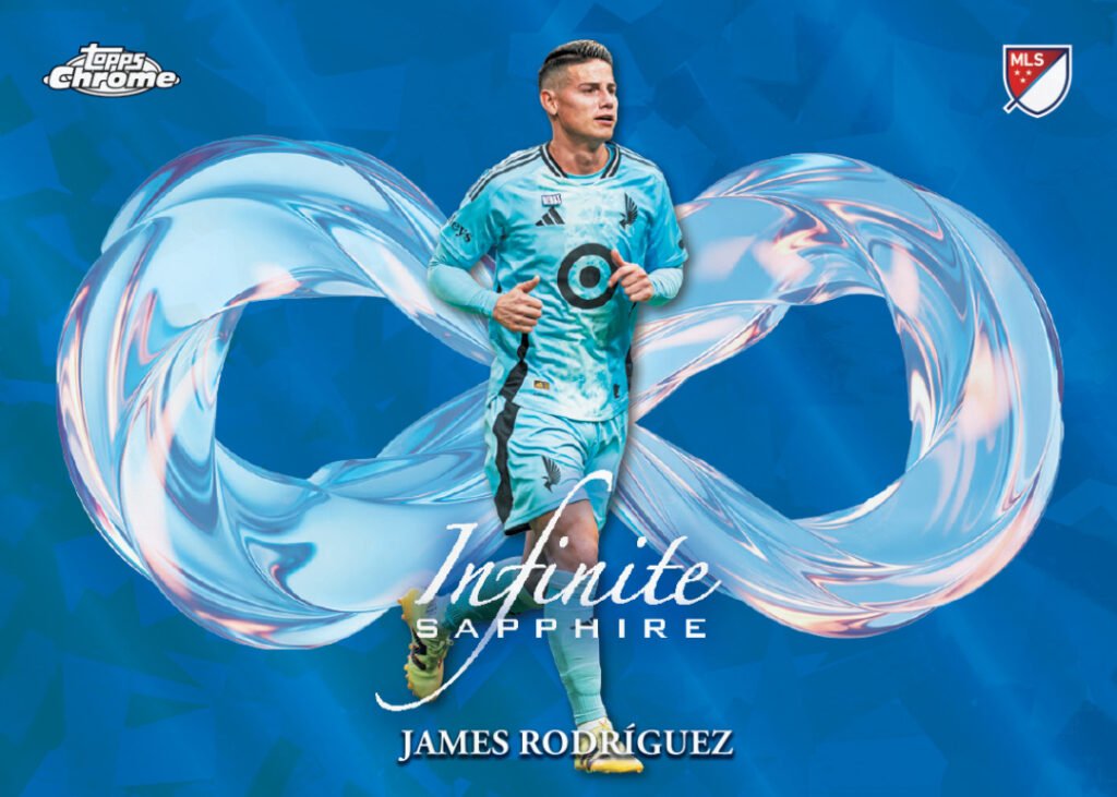 2026 Topps Chrome Sapphire MLS James Rodriguez Minnesota United Infinite Sapphire card