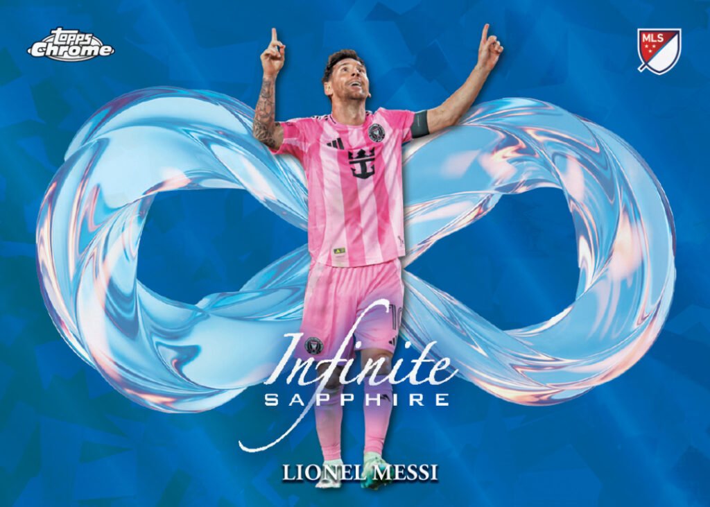 2026 Topps Chrome Sapphire MLS Lionel Messi Inter Miami CF Infinite Sapphire card