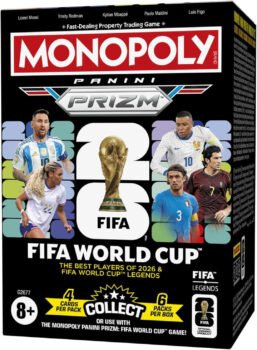 Monopoly Panini Prizm FIFA World Cup 2026 trading cards booster box