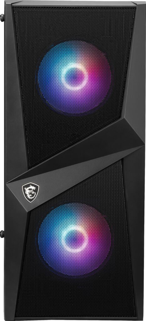 MSI Codex Z2C Gaming Desktop front mesh RGB lighting