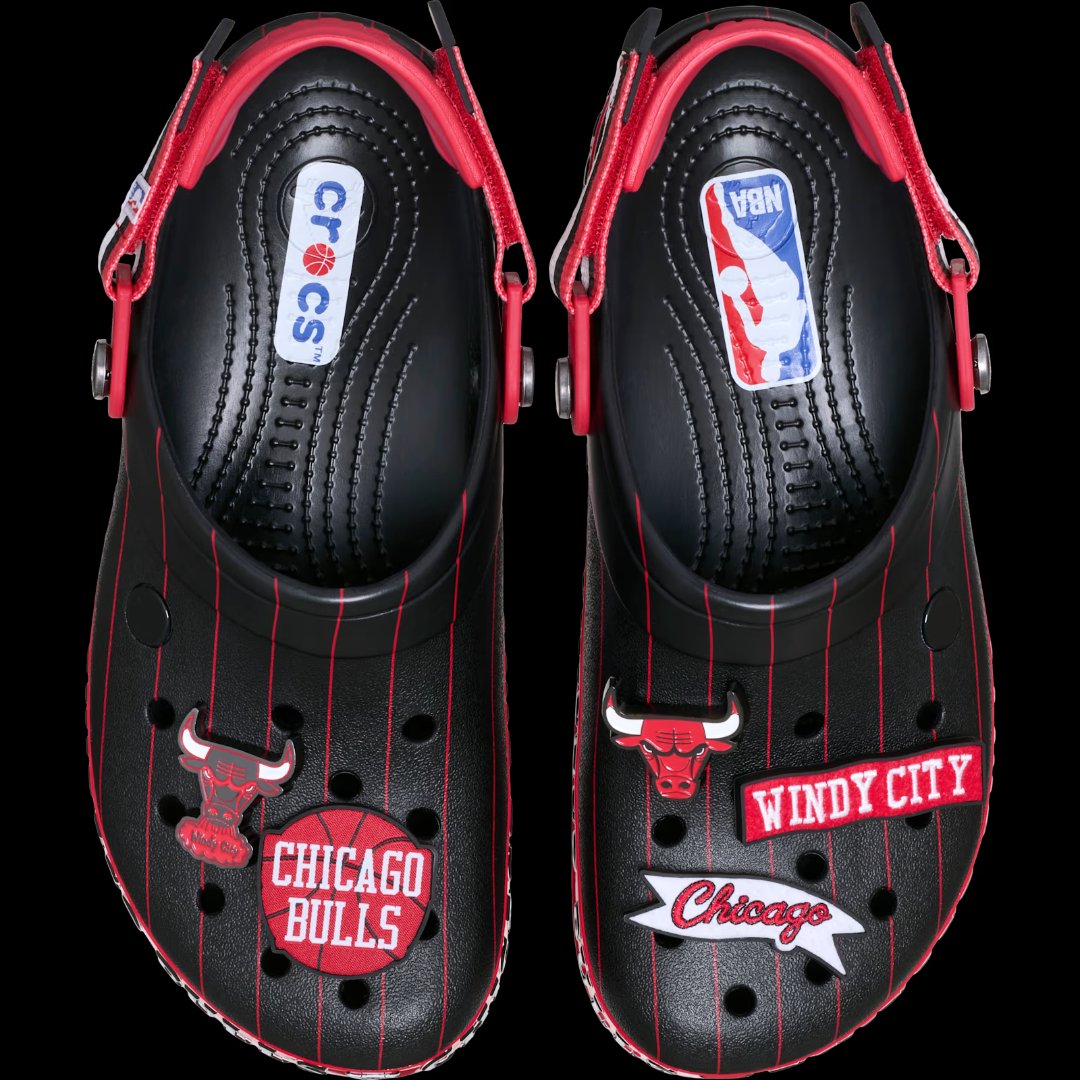 NBA Chicago Bulls Crocband Clog top view