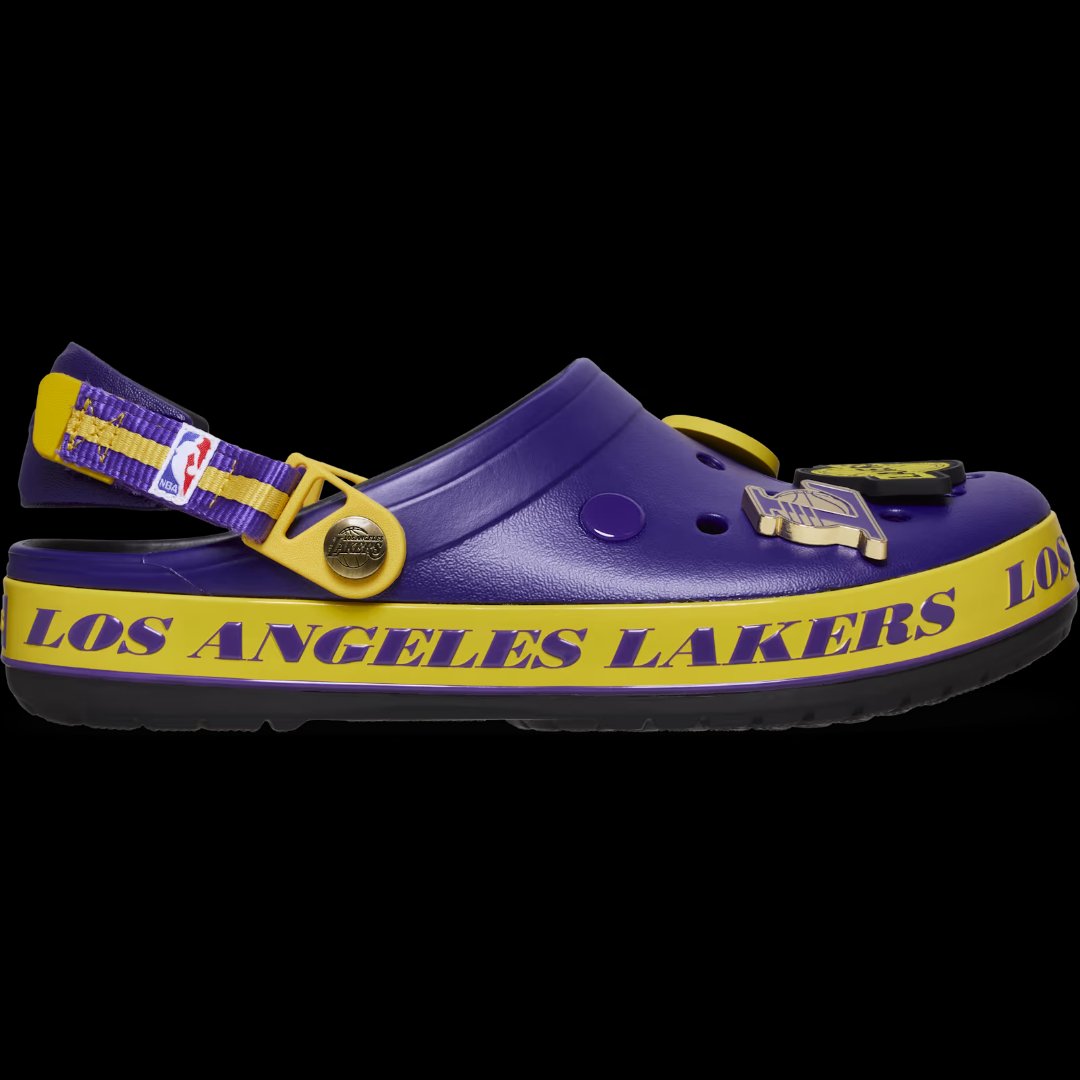 NBA Los Angeles Lakers Crocband Clog side view