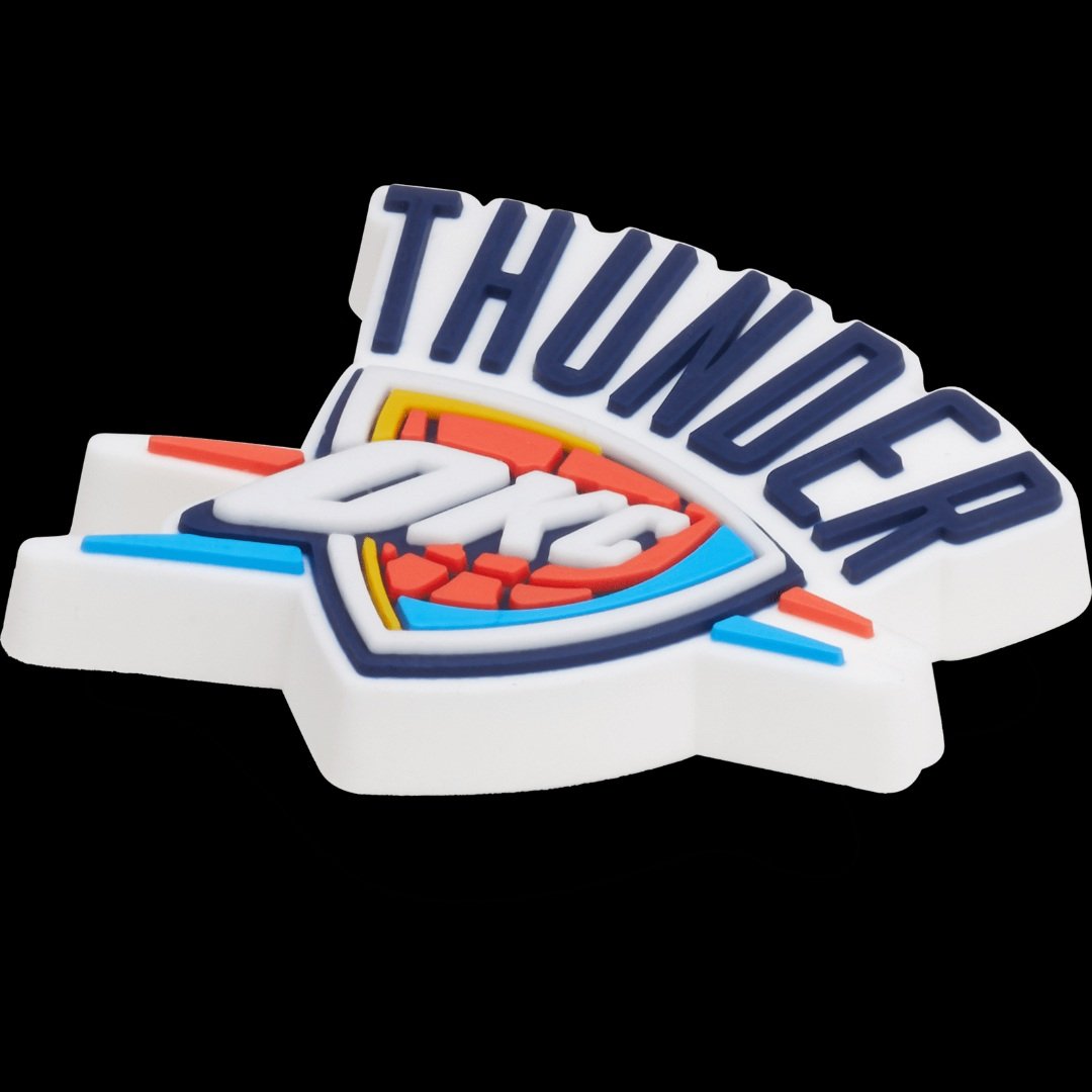 NBA OKC Thunder Jibbitz charm angle view