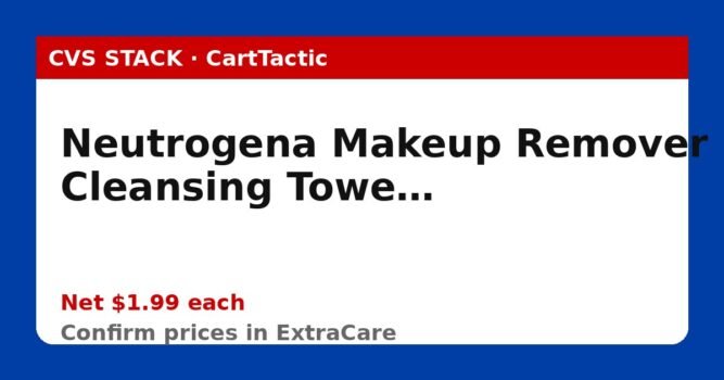 Neutrogena Makeup Remover Cleansing Towelettes (buy 2)