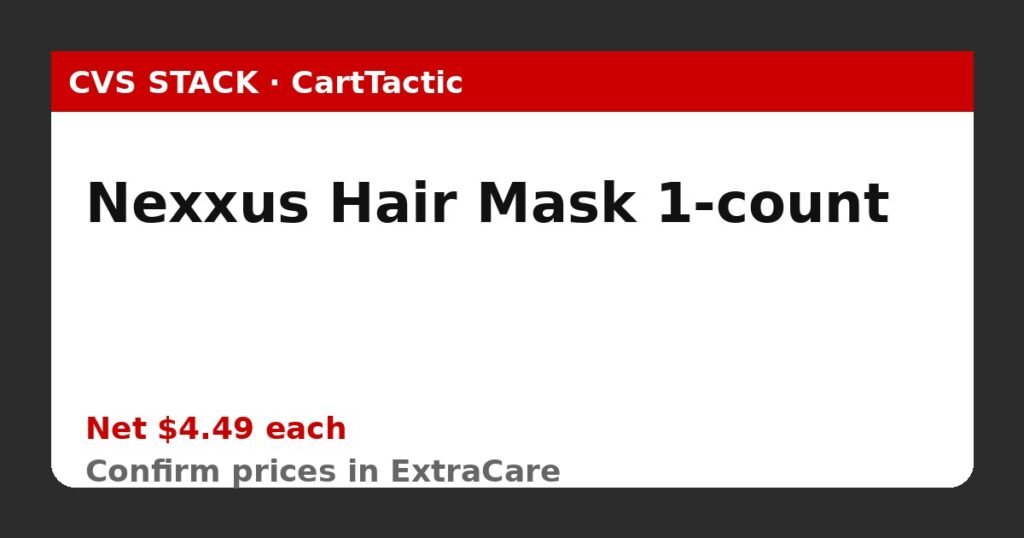 Nexxus Hair Mask 1-count (buy 2)