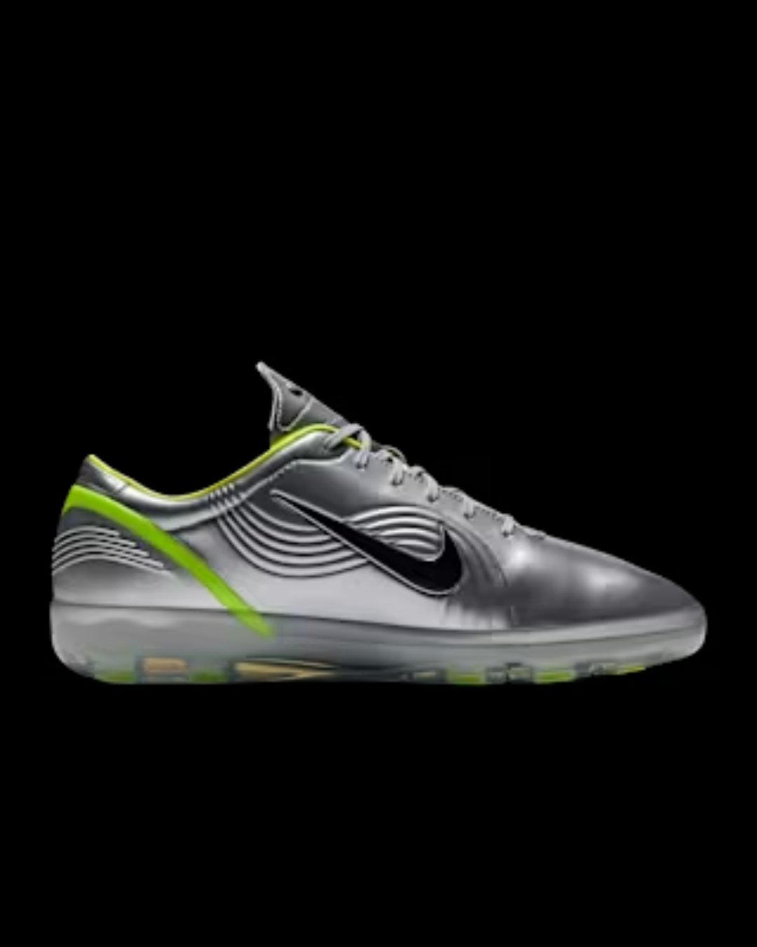 Nike Cryoshot Mercurial Chrome '02 OG Chrome and Hot Lime detail