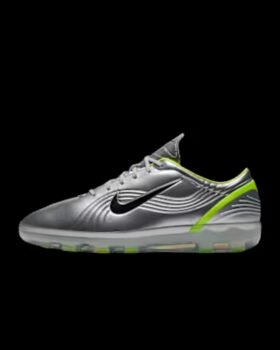 Nike Cryoshot Mercurial Chrome '02 OG Chrome and Hot Lime lateral side