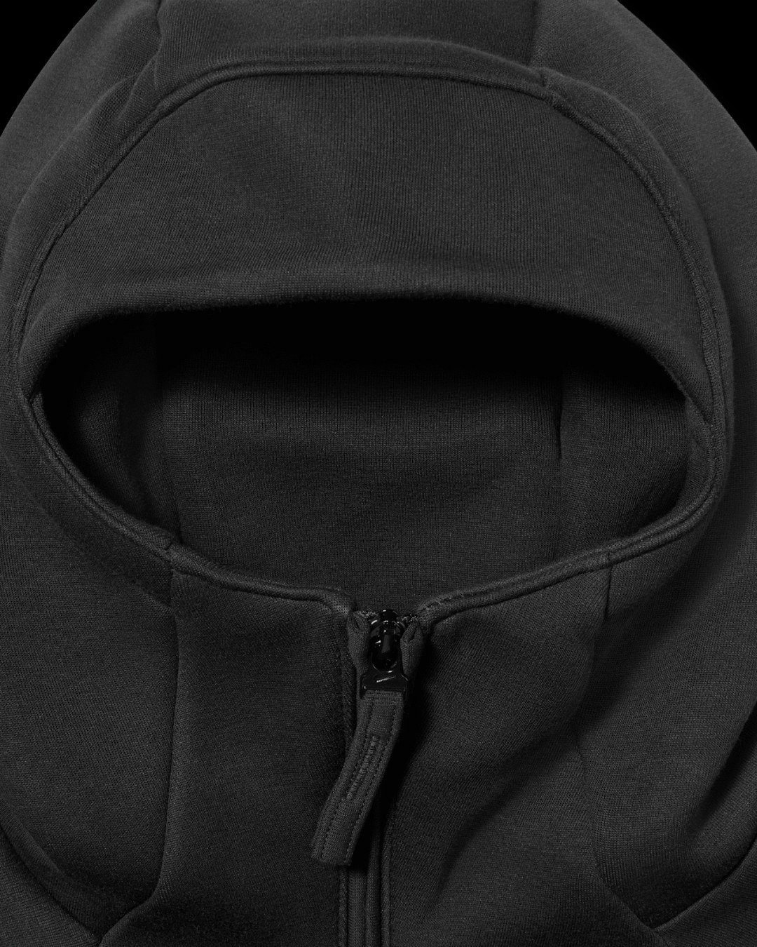 Structured hood on the Nike Tech x Lil Yachty fleece jacket