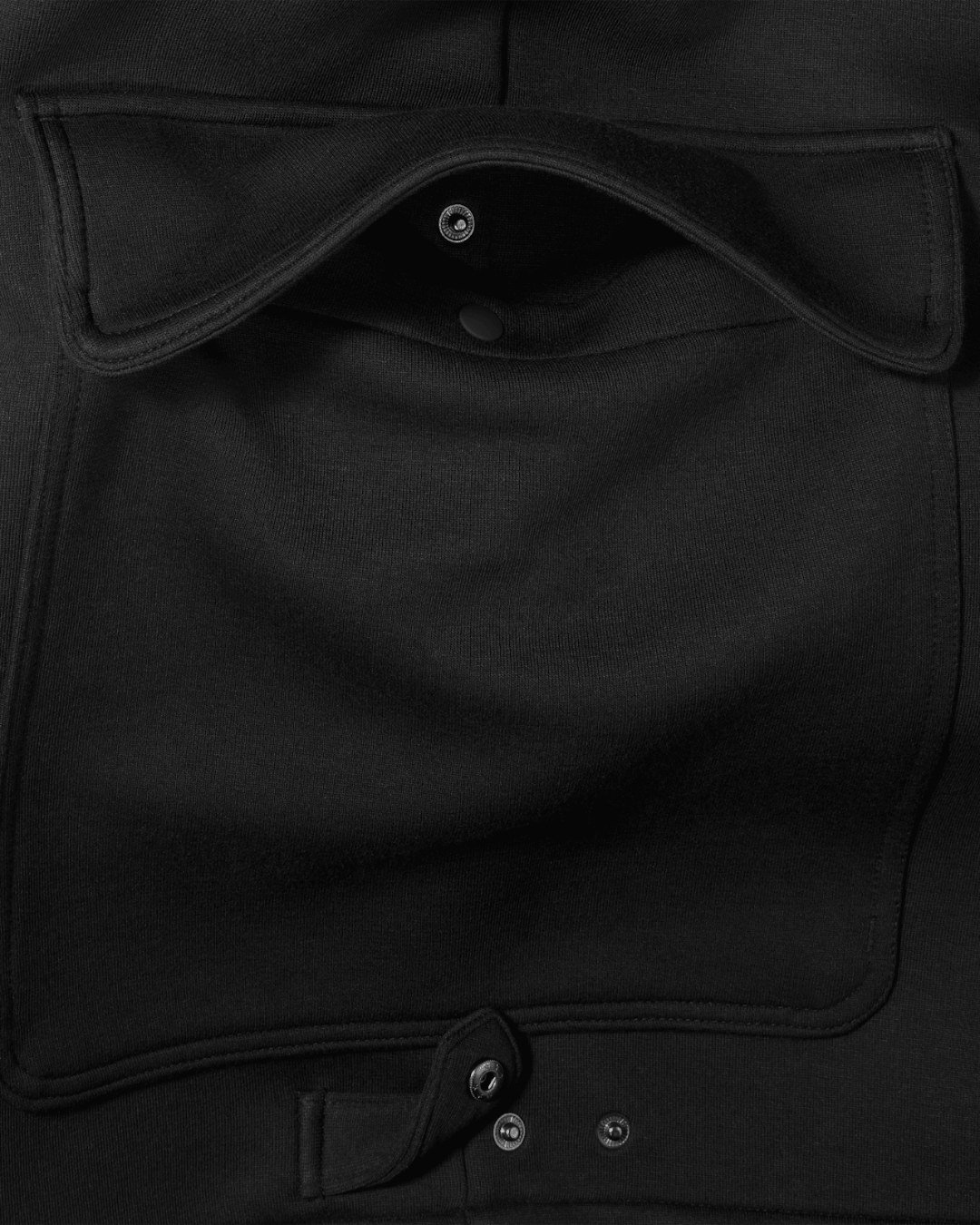 Snap cargo pocket on the Nike Tech x Lil Yachty fleece shorts