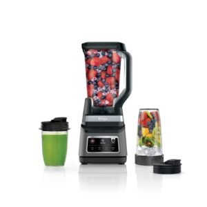Ninja Professional Plus Blender DUO with fruit and finished smoothies