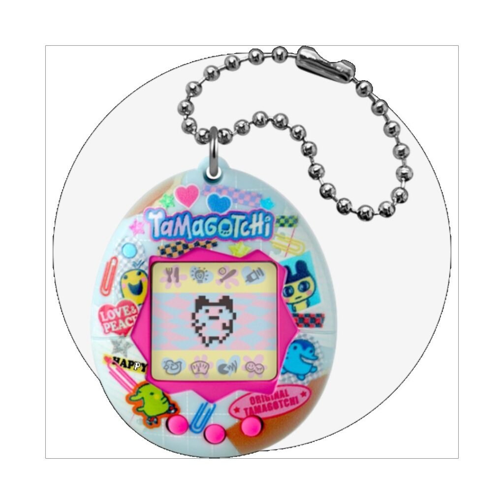 Original Tamagotchi virtual pet with ball chain
