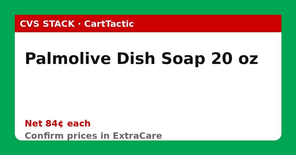Palmolive Dish Soap 20 oz (buy 2)