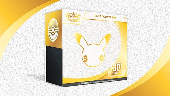 Official Pokémon TCG 30th Celebration Elite Trainer Box product shot