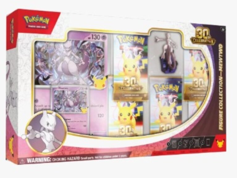 Pokémon TCG 30th Celebration Figure Collection with Mewtwo figure