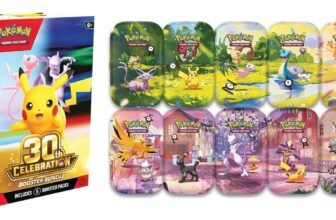 Pokémon TCG 30th Celebration Booster Bundle and all 10 Mini Tin designs